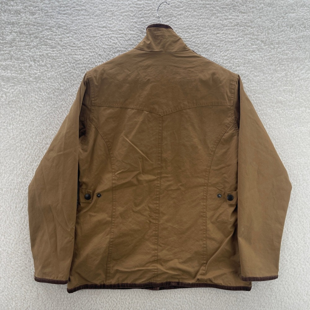 Peregrine Waxed Jacket Womens M Brown Tan British Country Clothing Riding Coat - Picture 2 of 11